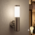 BRILAGI - LED zatemnjiva zunanja stenska svetilka ELIA 1xE27/6W/230V 2700-6500K IP44 Wi-Fi matni krom