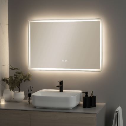 Brilagi - LED ogrevano kopalniško ogledalo BELLA LED/19W/230V 60x90 cm IP44 CRI 90 zatemnljivo + CCT