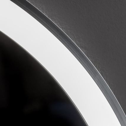 Brilagi - LED zatemnljivo kopalniško ogrevano ogledalo z osvetlitvijo ALU PRO LED/18W/230V, premer 60 cm, 3000/4000/6500K, IP44, mat krom, CRI 90
