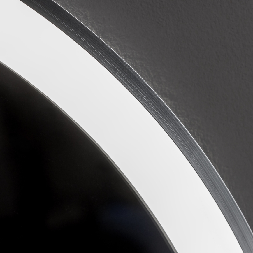 Brilagi - LED zatemnljivo kopalniško ogrevano ogledalo z osvetlitvijo ALU PRO LED/18W/230V, premer 60 cm, 3000/4000/6500K, IP44, mat krom, CRI 90