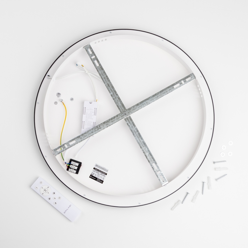 Brilagi - LED zatemnljivo stropno svetilo FALCON SLIM LED/42W/230V 3000-6500K premer 50 cm črna + daljinski upravljalnik