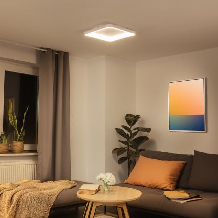 Brilagi - LED zatemnjiva stropna svetilka FALCON SLIM LED/50W/230V 3000-6500K 50x50 cm bela + daljinski upravljalnik