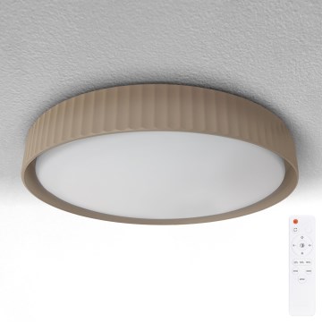 Brilagi - LED zatemnjivo stropno svetilo LUCIA LED/48W/230V 3000-6500K premer 41 cm rjava + daljinski upravljalnik