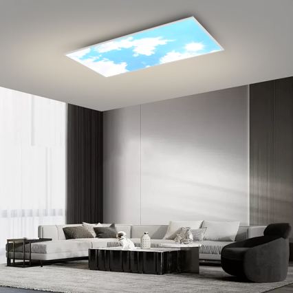 Brilagi - LED zatemnljivo stropno svetilo SLIMFRAME LED/80W/230V 120x60 cm 3000-6000K srebrna/modra + daljinski upravljalnik