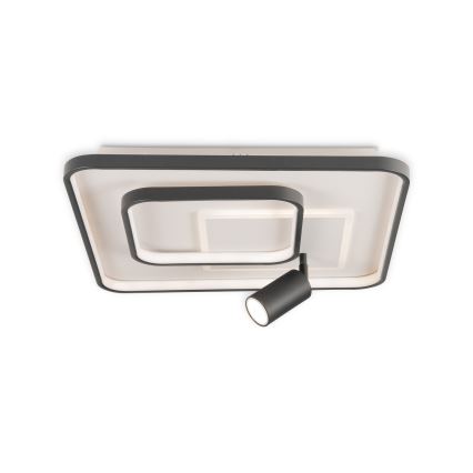 Brilagi - LED zatemnjiva stropna svetilka UNITY LED/75W/230V + 1xGU10/3W 3000-6000K 50x50 cm bela/črna + daljinski upravljalnik