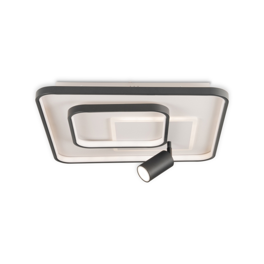 Brilagi - LED zatemnjiva stropna svetilka UNITY LED/75W/230V + 1xGU10/3W 3000-6000K 50x50 cm bela/črna + daljinski upravljalnik