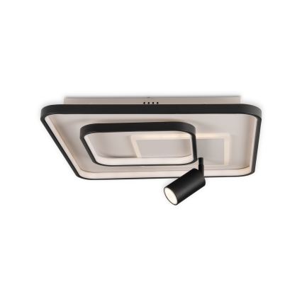 Brilagi - LED zatemnjiva stropna svetilka UNITY LED/75W/230V + 1xGU10/3W 3000-6000K 50x50 cm bela/črna + daljinski upravljalnik