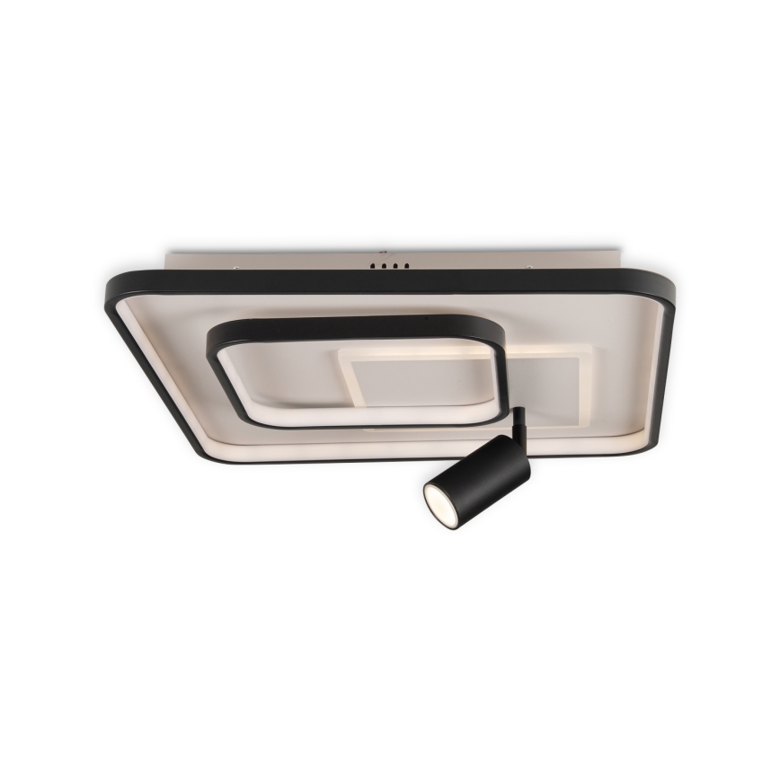 Brilagi - LED zatemnjiva stropna svetilka UNITY LED/75W/230V + 1xGU10/3W 3000-6000K 50x50 cm bela/črna + daljinski upravljalnik