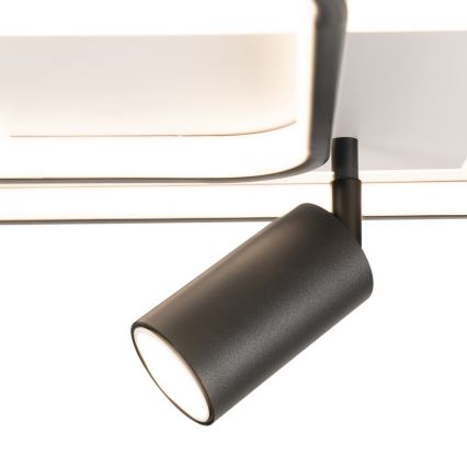 Brilagi - LED zatemnjiva stropna svetilka UNITY LED/75W/230V + 1xGU10/3W 3000-6000K 50x50 cm bela/črna + daljinski upravljalnik
