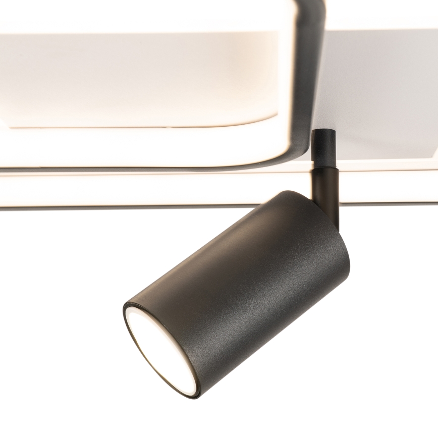 Brilagi - LED zatemnjiva stropna svetilka UNITY LED/75W/230V + 1xGU10/3W 3000-6000K 50x50 cm bela/črna + daljinski upravljalnik