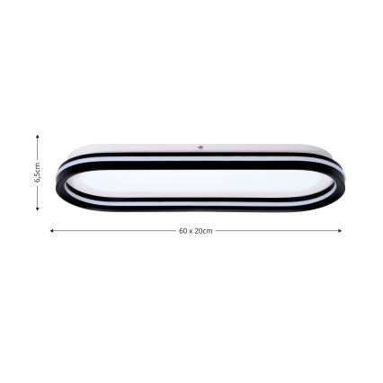 Brilagi - LED zatemnljivo stropno svetilo TRIVARO LED/85W/230V 3000-6000K 20x60 cm + daljinski upravljalnik