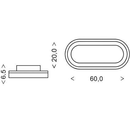 Brilagi - LED zatemnljivo stropno svetilo TRIVARO LED/85W/230V 3000-6000K 20x60 cm + daljinski upravljalnik