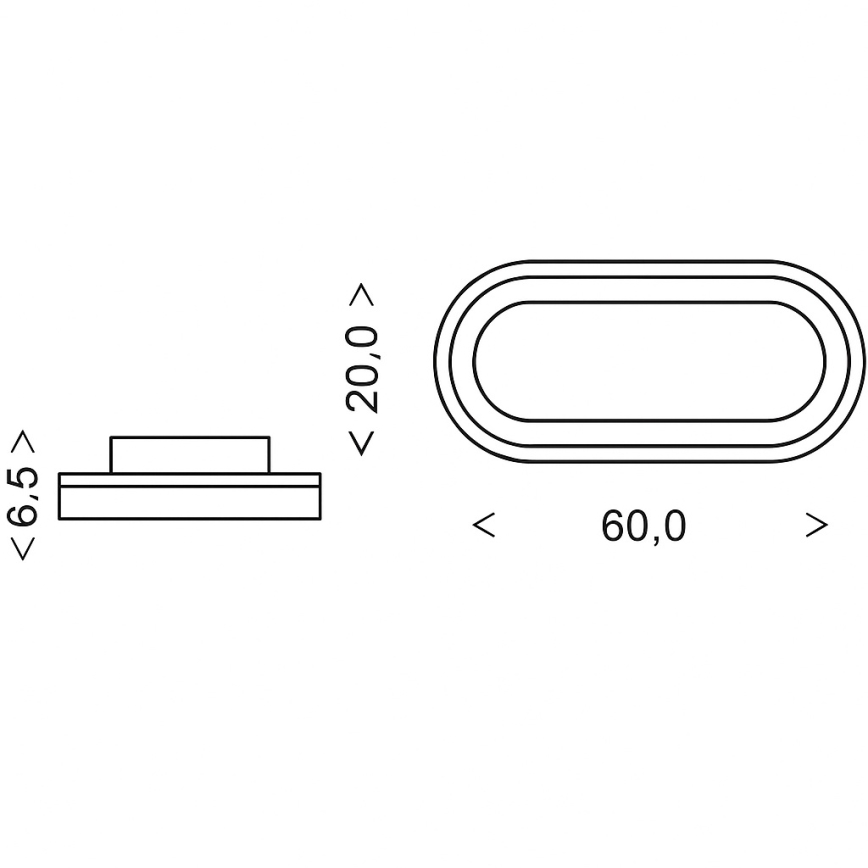 Brilagi - LED zatemnljivo stropno svetilo TRIVARO LED/85W/230V 3000-6000K 20x60 cm + daljinski upravljalnik