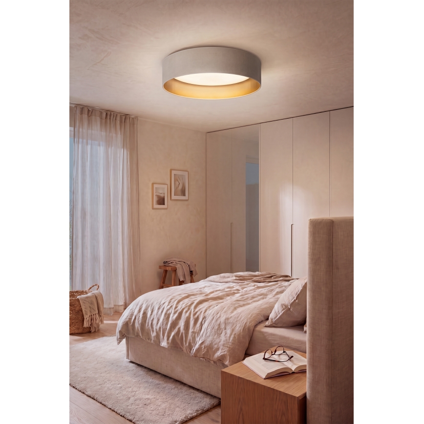 Brilagi - LED zatemnljivo stropno svetilo VELVET SMARTIX STARS LED/36W/230V 3000-6000K premer 55 cm kremna/zlata Wi-Fi Tuya Beacon + z daljinskim upravljalnikom
