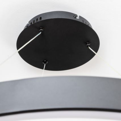 Brilagi - LED lestenec z možnostjo zatemnitve na kablu FALCON II LED/108W/230V 3000-6500K premer 80 cm črna + daljinski upravljalnik