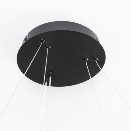 Brilagi - LED zatemljiv viseči lestenec na kablu FALCON SLIM LED/68W/230V 3000-6500K premer 50 cm črna + daljinski upravljalnik