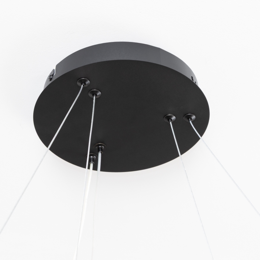 Brilagi - LED zatemljiv viseči lestenec na kablu FALCON SLIM LED/68W/230V 3000-6500K premer 50 cm črna + daljinski upravljalnik