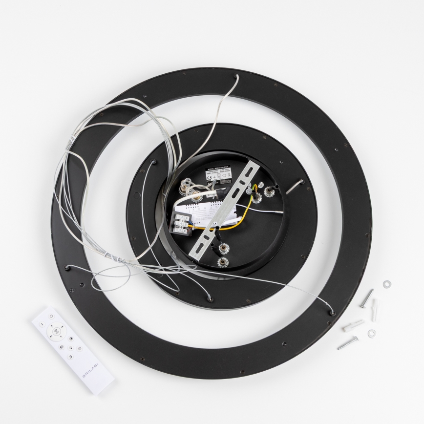 Brilagi - LED zatemljiv viseči lestenec na kablu FALCON SLIM LED/68W/230V 3000-6500K premer 50 cm črna + daljinski upravljalnik