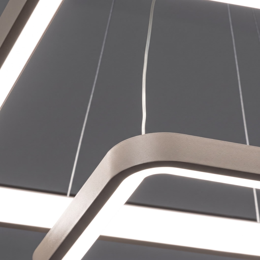 BRILAGI - LED zatemljiv lestenec na kablu FALCON SLIM LED/78W/230V 3000-6500K 50x50 cm bež + z daljinskim upravljalnikom