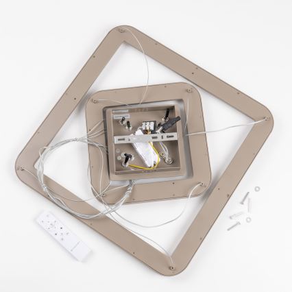 BRILAGI - LED zatemljiv lestenec na kablu FALCON SLIM LED/78W/230V 3000-6500K 50x50 cm bež + z daljinskim upravljalnikom