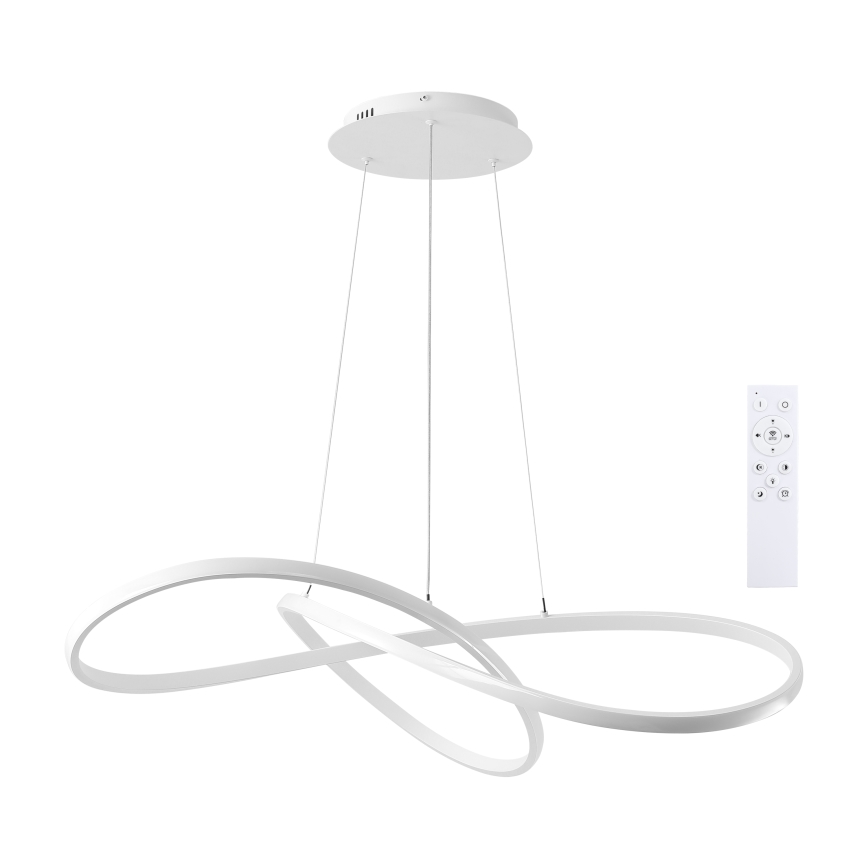 Brilagi - LED lestenec na kablu INFINITY z možnostjo zatemnitve LED/80W/230V 3000-6000K 80x80 cm bela + daljinski upravljalnik