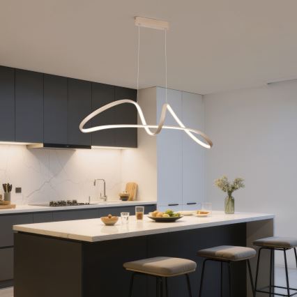 Brilagi - LED zatemljiv viseči lestenec na kablu TWISTER LED/60W/230V 3000-6000K bež + daljinski upravljalnik