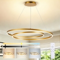 Brilagi - LED zatemnljiv viseči lestenec na jekleni vrvici TWISTER LED/105W/230V 3000-6000K premer 100 cm v zlati barvi + daljinski upravljalnik