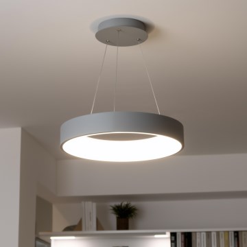 Brilagi - LED zatemnljiv viseči lestenec na kablu FALCON LED/40W/230V 3000-6500K, premer 45 cm, siva + daljinski upravljalnik