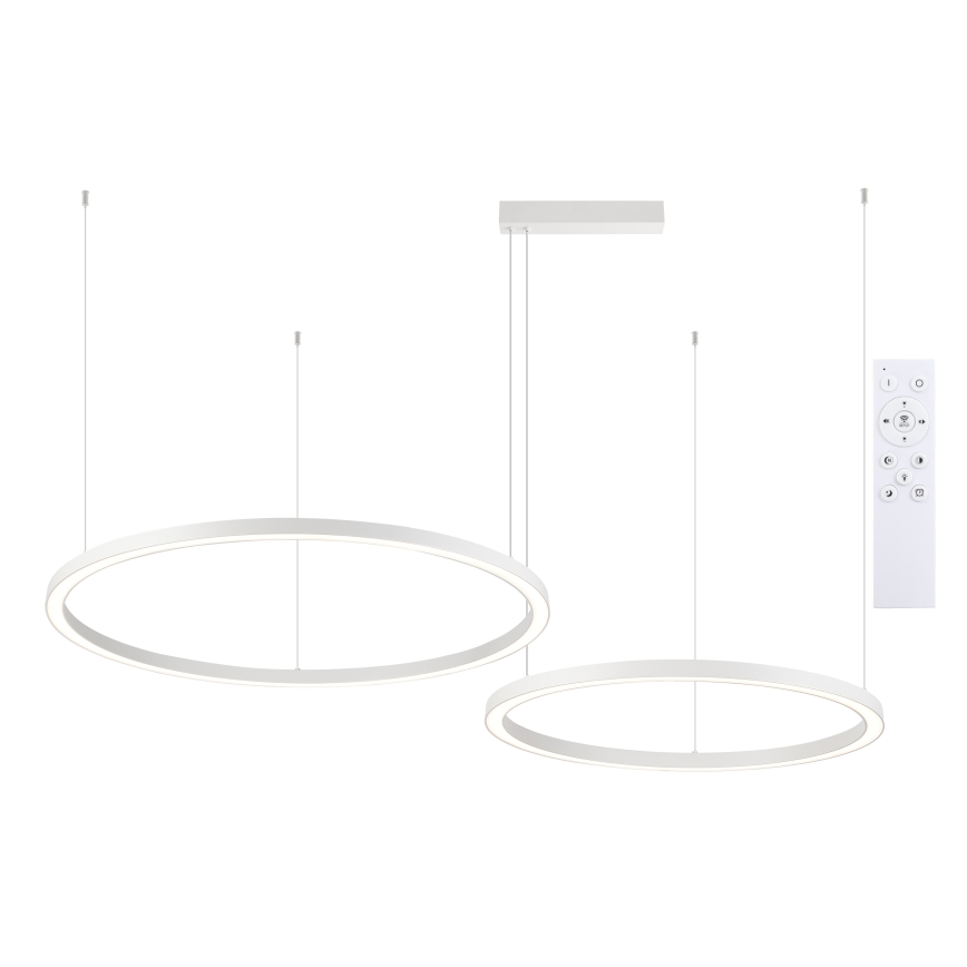 Brilagi - LED zatemljiv lestenec na kablu PORTOFINO LED/98W/230V 3000-6000K bela + daljinski upravljalnik
