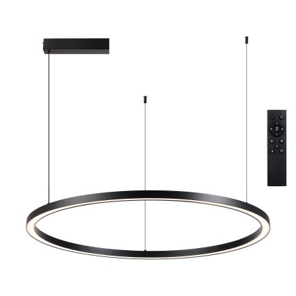 Brilagi - LED zatemljiv lestenec na kablu PORTOFINO LED/98W/230V 3000-6000K črna + daljinski upravljalnik