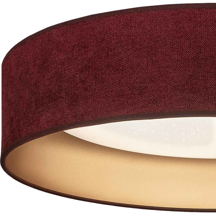 Brilagi - LED zatemnljivo stropno svetilo VELVET SMARTIX STARS LED/24W/230V 3000-6000K premer 45 cm burgundska/zlata Wi-Fi Tuya Beacon + daljinski upravljalnik
