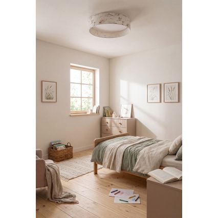 Brilagi - LED zatemnljivo stropno svetilo VELVET SMARTIX STARS LED/24W/230V 3000-6000K premer 45 cm bela/cvetlični vzorec Wi-Fi Tuya Beacon + daljinski upravljalnik
