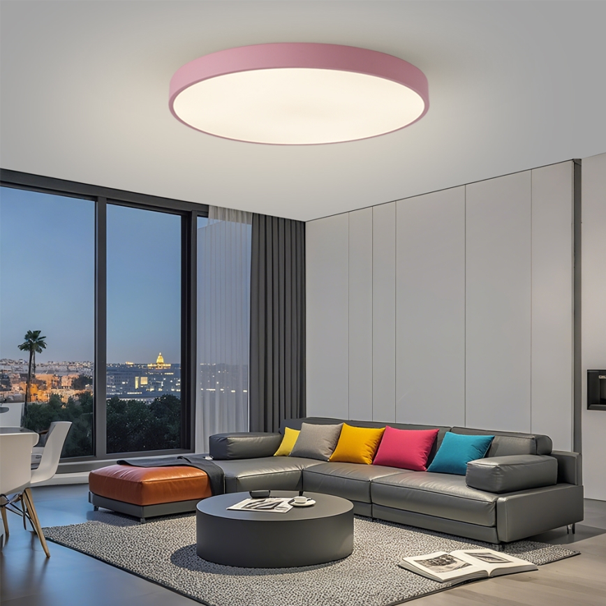 Brilagi - LED zatemnjiva svetilka POOL SMART LED/128W/230V premer 100 cm 3000-6000K Wi-Fi Tuya + z daljinskim upravljalnikom rožnata