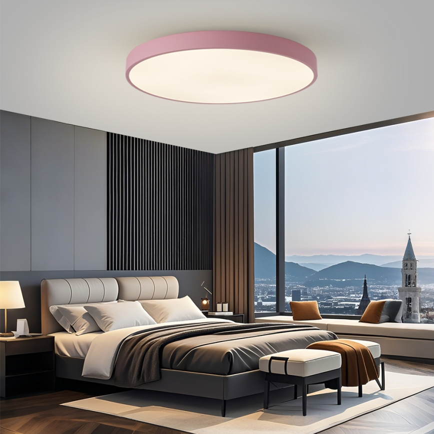 Brilagi - LED zatemnjiva svetilka POOL SMART LED/128W/230V premer 100 cm 3000-6000K Wi-Fi Tuya + z daljinskim upravljalnikom rožnata