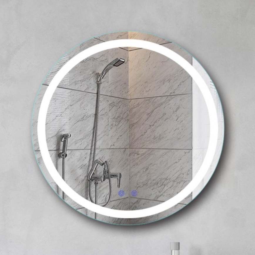 Brilagi - LED zatemnljivo kopalniško ogrevano ogledalo z osvetlitvijo AVA ECO LED/11,5W/230V premer 60 cm 3000/4000/6500K IP44