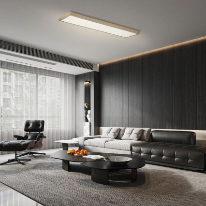 Brilagi - Zatemnljivo LED kopalniško stropno svetilo FRAME SMART LED/50W/230V 120x30 cm 3000-6000K IP44 bežna + daljinski upravljalnik