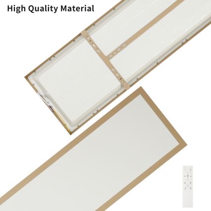 Brilagi - Zatemnljivo LED kopalniško stropno svetilo FRAME SMART LED/50W/230V 120x30 cm 3000-6000K IP44 bežna + daljinski upravljalnik