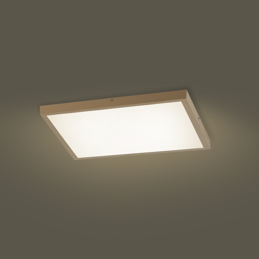 Brilagi - LED zatemnjevalna kopalniška stropna svetilka FRAME SMART LED/50W/230V 60x60 cm 3000-6000K IP44 bež + daljinski upravljalnik