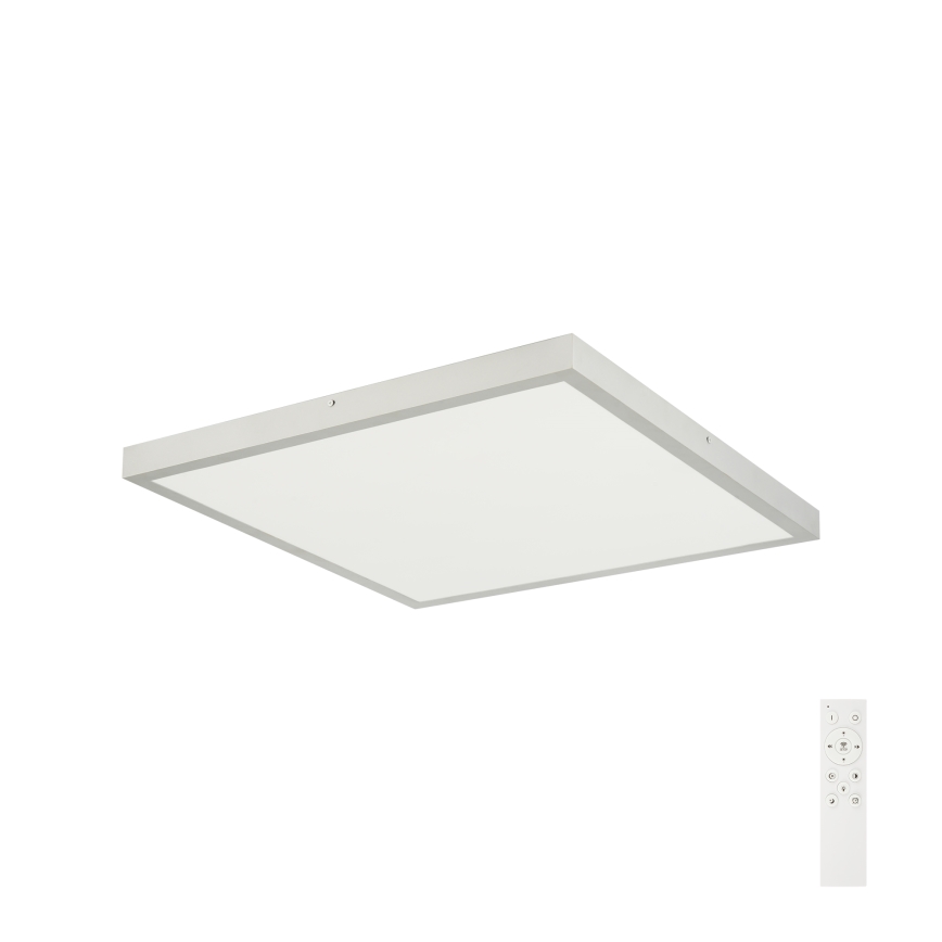 Brilagi - LED zatemnljiva stropna svetilka za kopalnico FRAME SMART LED/50W/230V 60x60 cm 3000-6000K IP44 srebrna + z daljinskim upravljalnikom