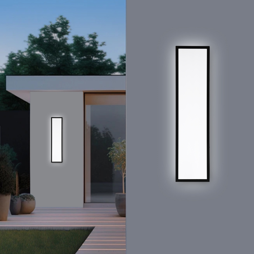 Brilagi - LED zatemnjiva kopalniška stropna svetilka FRAME SMART LED/50W/230V 120x30 cm 3000-6000K IP44 črna + daljinski upravljalnik