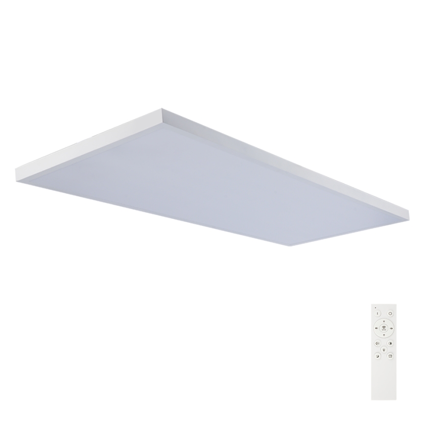 Brilagi - LED zatemnljiva stropna svetilka za kopalnico FRAME SMART LED/96W/230V 120x60 cm 3000-6000K IP44 bela + daljinski upravljalnik