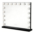 Brilagi - LED zatemnljivo kozmetično ogledalo HOLLYWOOD LED/15W/230V 3000/4000/6500K 60x50 cm črna