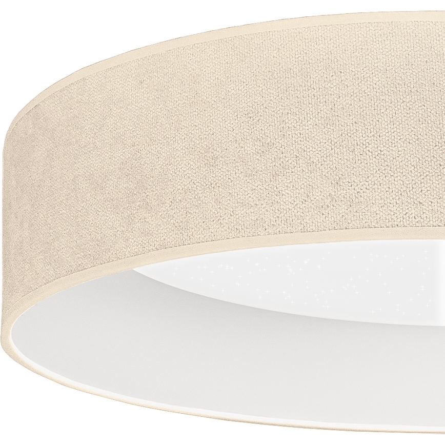 Brilagi - LED zatemnjivo stropno svetilo VELVET SMARTIX STARS LED/24W/230V 3000-6000K premer 45 cm kremna Wi-Fi Tuya Beacon + daljinski upravljalnik