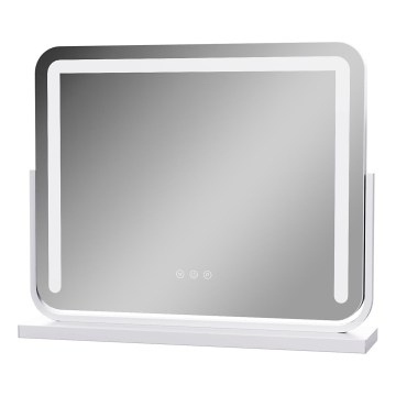 Brilagi - LED zatemnljivo ličilno ogledalo CALIFORNIA LED/22W/230V 3000/4000/6500K 58x43 cm bela
