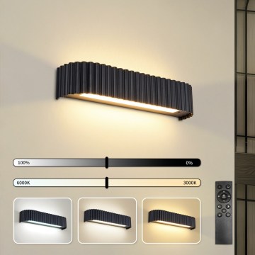 Brilagi - LED zatemnljivo stensko svetilo FALCON MODERN LED/14W/230V 3000-6000K 40 cm črno + daljinski upravljalnik