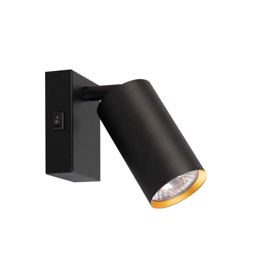 Brilagi - LED RGBW zatemnjivo stensko točkovno svetilo SELE 1xGU10/4,8W/230V 3000K črna/zlata + daljinski upravljalnik