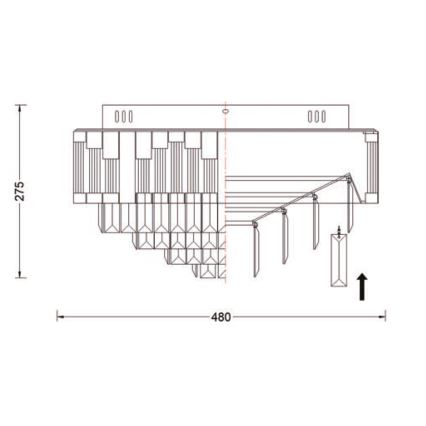 Brilagi - Zatemnjiva LED stropna svetilka CROWN LED/41W/230V 3000-6000K premer 48 cm črna + daljinski upravljalnik