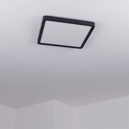 Brilagi - Zatemnitveno LED stropno svetilo ESTELA SQUARE LED/36W/230V 3000-6500K 31x31 cm črna + daljinski upravljalnik