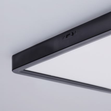 Brilagi - Zatemnitveno LED stropno svetilo ESTELA SQUARE LED/36W/230V 3000-6500K 31x31 cm črna + daljinski upravljalnik