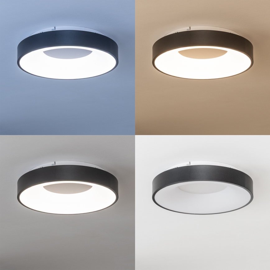 Brilagi - LED zatemnjiva stropna svetilka FALCON II LED/67W/230V 3000-6500K premer 40 cm črna + daljinski upravljalnik